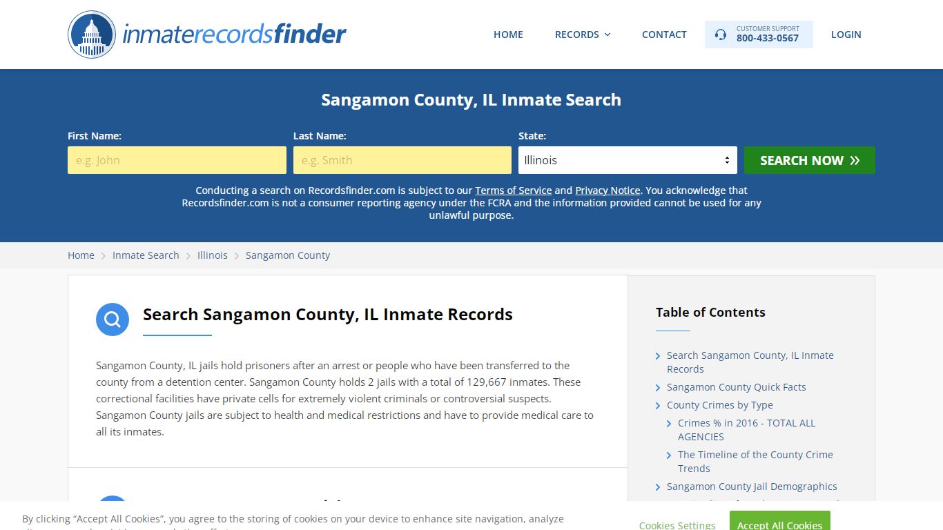 Sangamon County, IL Inmate Lookup & Jail Records Online