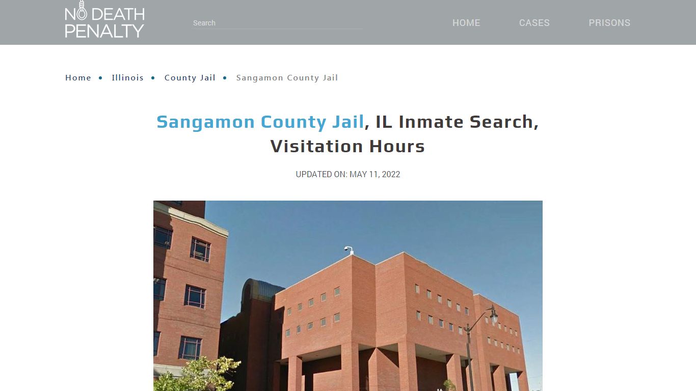 Sangamon County Jail, IL Inmate Search, Visitation Hours