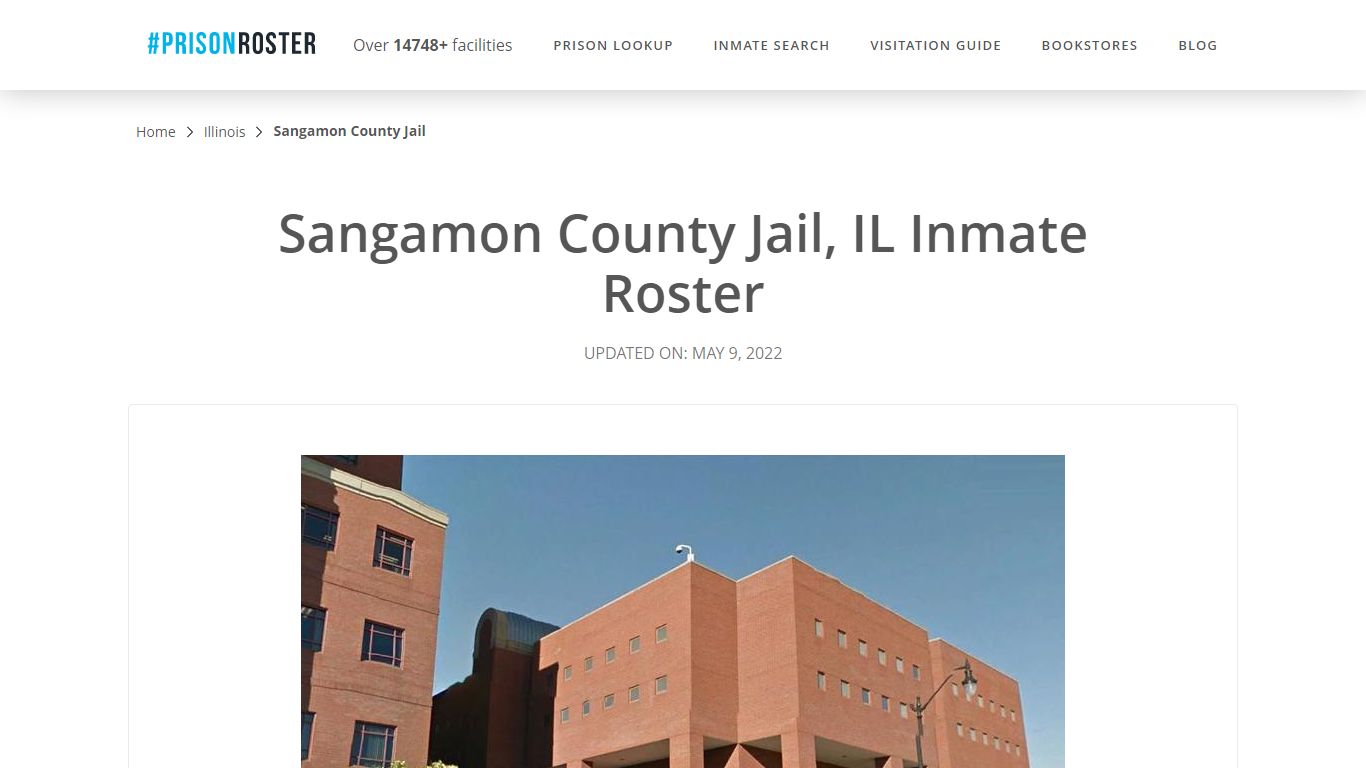 Sangamon County Jail, IL Inmate Roster